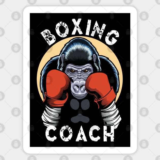 Gorilla  Boxing Coach Sticker by TMBTM